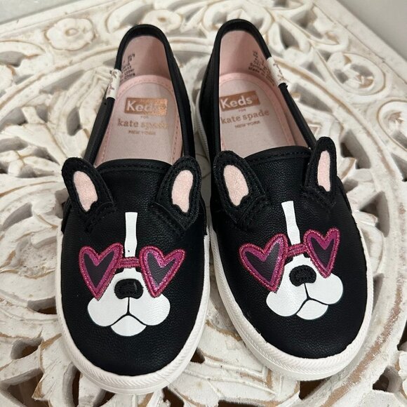 Kate Spade Keds bulldog slip on sneakers - Picture 1 of 7